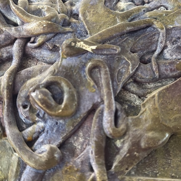 Abstract Purple textured Art Piece by Boyd wood framed on board - Picture 11 of 12